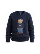 Maglione per bambino Polo Ralph Lauren Kids blu con caratteristico motivo Polo Bear 322668286 002 Ralph Lauren kids 