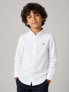 Camicia per bambino Polo Ralph Lauren Kids bianca con colletto classico 322677133 001 Ralph Lauren kids 
