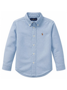 Camicia per bambino Polo Ralph Lauren Kids azzurra con motivo ricamato Polo Pony 322677133 002 Ralph Lauren kids 