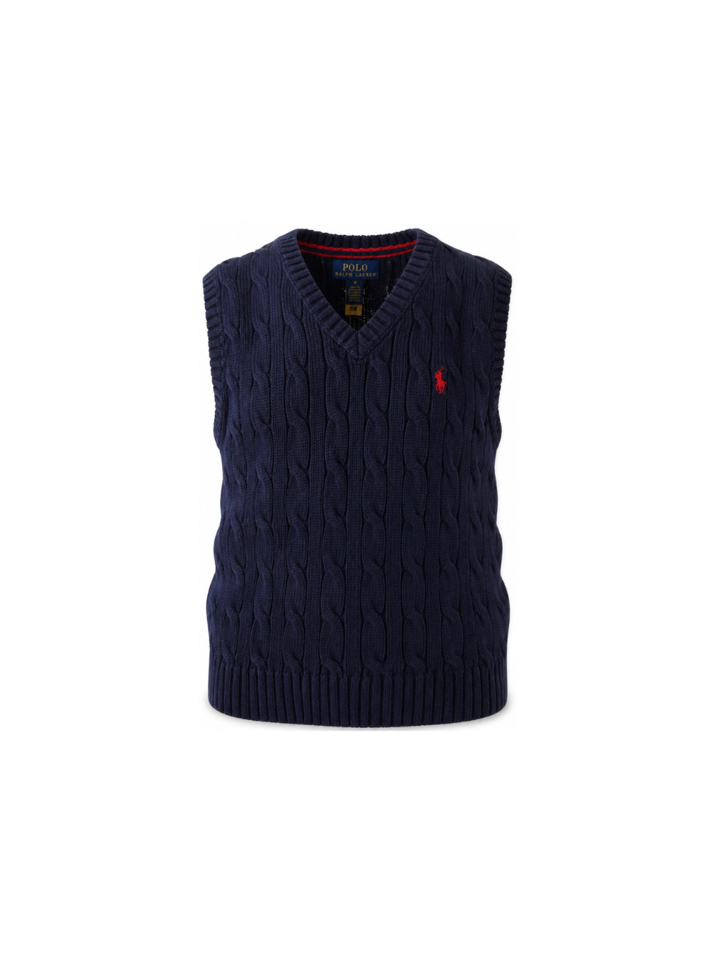 Gilet per bambino Polo Ralph Lauren Kids blu con scollo a V 322702300 026 Ralph Lauren kids 