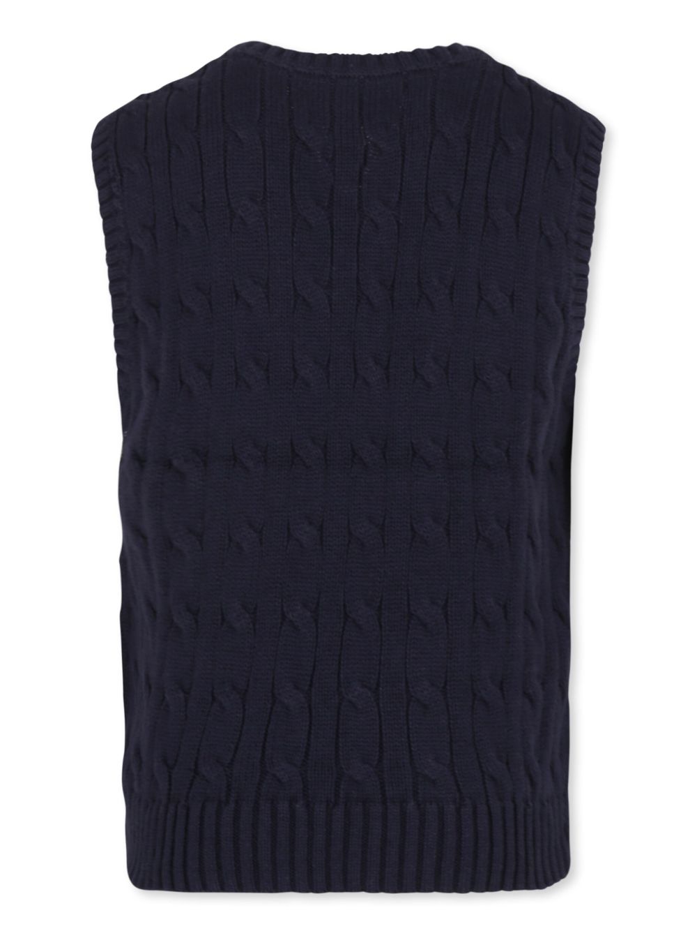 Gilet per bambino Polo Ralph Lauren Kids blu con scollo a V 322702300 026 Ralph Lauren kids 