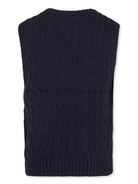 Gilet per bambino Polo Ralph Lauren Kids blu con scollo a V 322702300 026 Ralph Lauren kids 