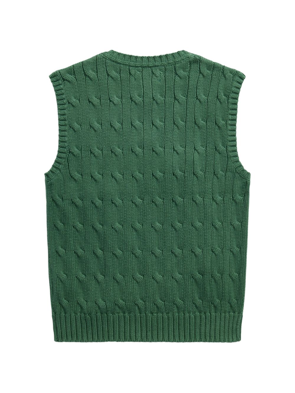 Gilet per bambino Polo Ralph Lauren Kids verde con scollo a V 322702300 GREEN Ralph Lauren kids 