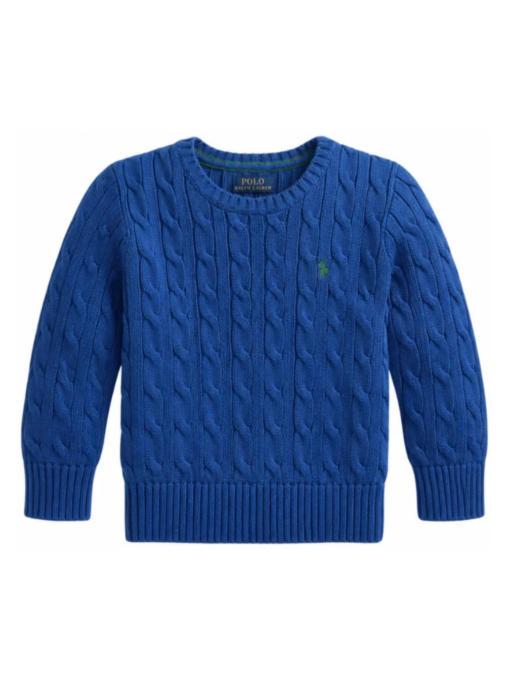 Maglione per bambino Polo Ralph Lauren Kids blu con motivo intrecciato 322702674 AZURE Ralph Lauren kids 