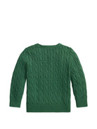Maglione per bambino Polo Ralph Lauren Kids verde con trama intrecciata 322702674 GREEN Ralph Lauren kids 