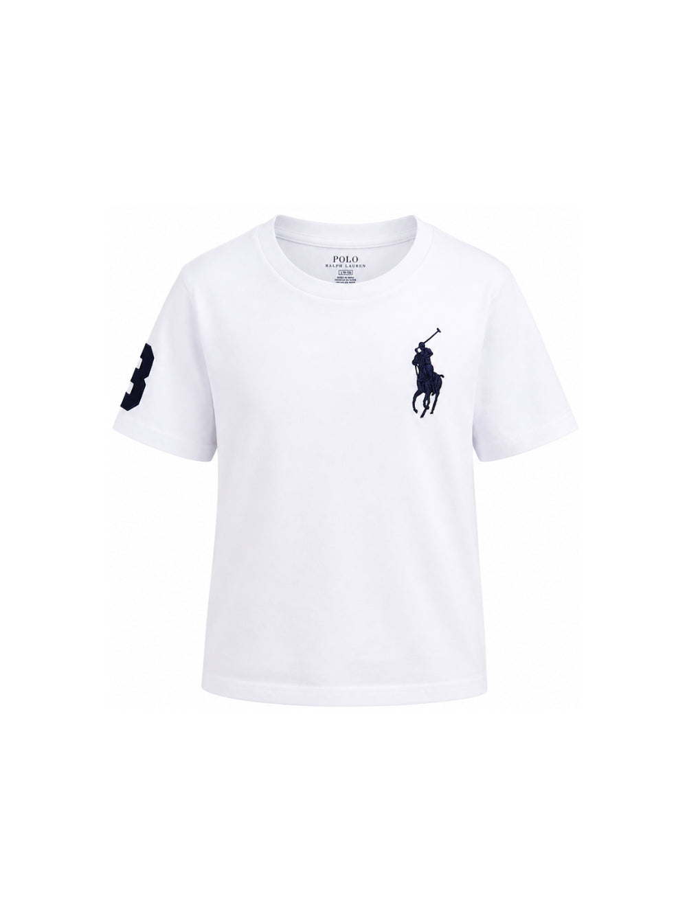 T-shirt per bambino Polo Ralph Lauren Kids bianca con motivo Polo Pony ricamato sul davanti 322832907 037 Ralph Lauren kids 