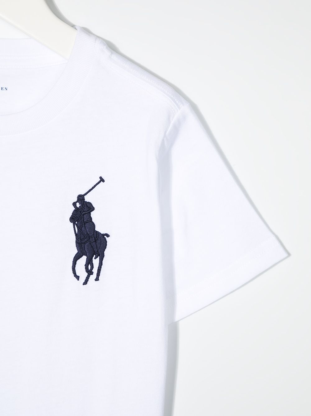 T-shirt per bambino Polo Ralph Lauren Kids bianca con motivo Polo Pony ricamato sul davanti 322832907 037 Ralph Lauren kids 