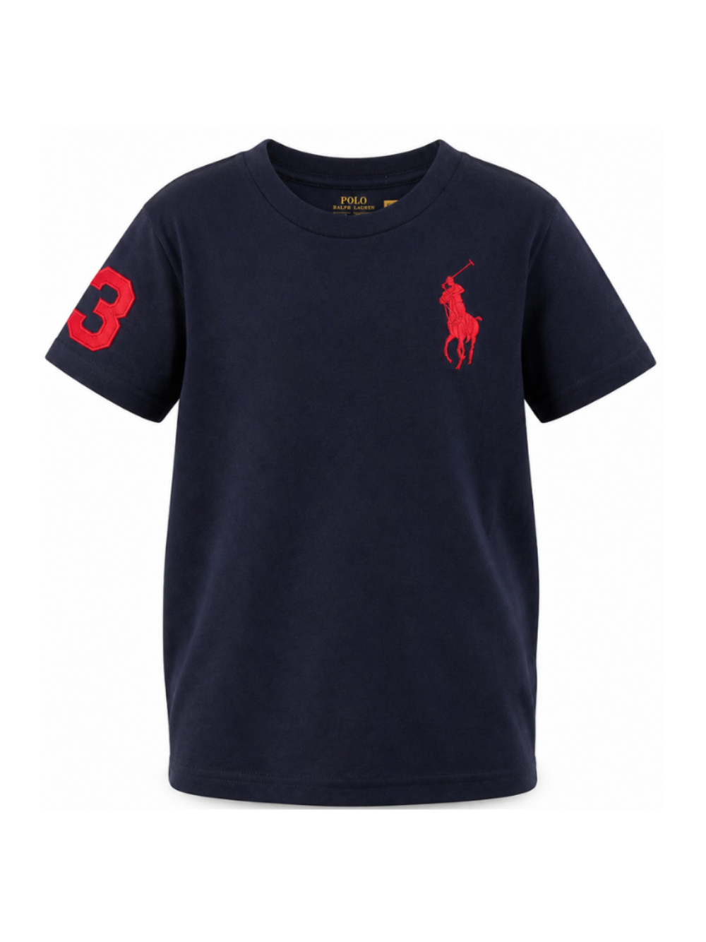 T-shirt per bambino Polo Ralph Lauren Kids blu con motivo Polo Pony ricamato sul davanti 322832907 039 Ralph Lauren kids 