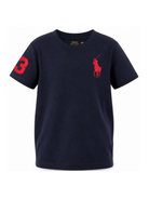 T-shirt per bambino Polo Ralph Lauren Kids blu con motivo Polo Pony ricamato sul davanti 322832907 039 Ralph Lauren kids 