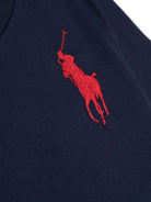 T-shirt per bambino Polo Ralph Lauren Kids blu con motivo Polo Pony ricamato sul davanti 322832907 039 Ralph Lauren kids 