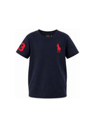 T-shirt per bambino Polo Ralph Lauren Kids blu con motivo Polo Pony ricamato sul davanti 322832907 039 Ralph Lauren kids 