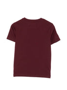 T-shirt per bambino Raulph Lauren Kids bordeaux con logo ricamato 322832907 508 Ralph Lauren kids 