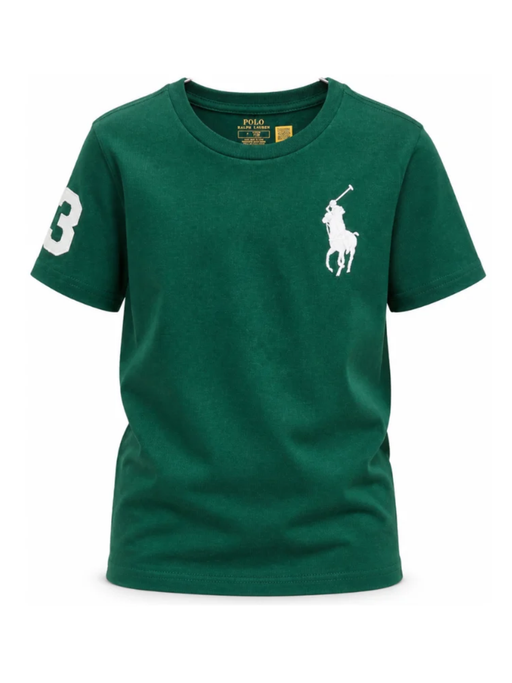 T-shirt per bambino Polo Ralph Lauren Kids verde con dettaglio Polo Pony 322832907 509 Ralph Lauren kids 