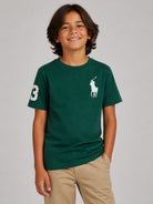 T-shirt per bambino Polo Ralph Lauren Kids verde con dettaglio Polo Pony 322832907 509 Ralph Lauren kids 