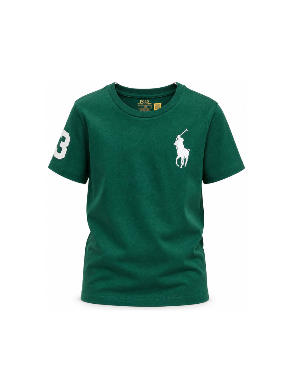 T-shirt per bambino Polo Ralph Lauren Kids verde con dettaglio Polo Pony 322832907 509 Ralph Lauren kids 