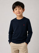 Felpa per bambino Polo Ralph Lauren Kids blu con motivo Polo Pony sul davanti 322843804 002 Ralph Lauren kids 