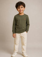 T-shirt per bambino Polo Ralph Lauren Kids verde con ricamo logo 322854677 506 Ralph Lauren kids 
