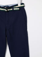 Pantaloni Chino per bambino Polo Ralph Lauren Kids blu con cintura 322855394 001 Ralph Lauren kids 