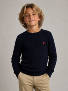 Maglione per bambino Polo Ralph Lauren Kids blu con caratteristico motivo Polo Pony 322877728 001 Ralph Lauren kids 