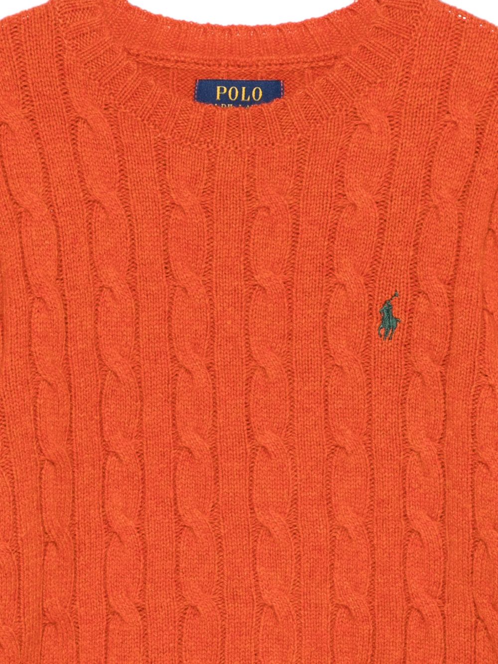 Maglione per bambino Polo Ralph Lauren Kids arancione con maglia intrecciata 322877728 ORANGE Ralph Lauren kids 