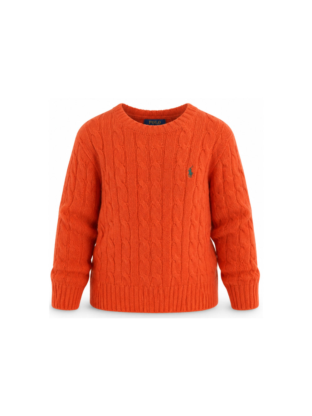 Maglione per bambino Polo Ralph Lauren Kids arancione con maglia intrecciata 322877728 ORANGE Ralph Lauren kids 