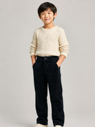 Pantaloni per bambino Polo Ralph Lauren Kids blu con tessuto a coste 322917121 007 Ralph Lauren kids 