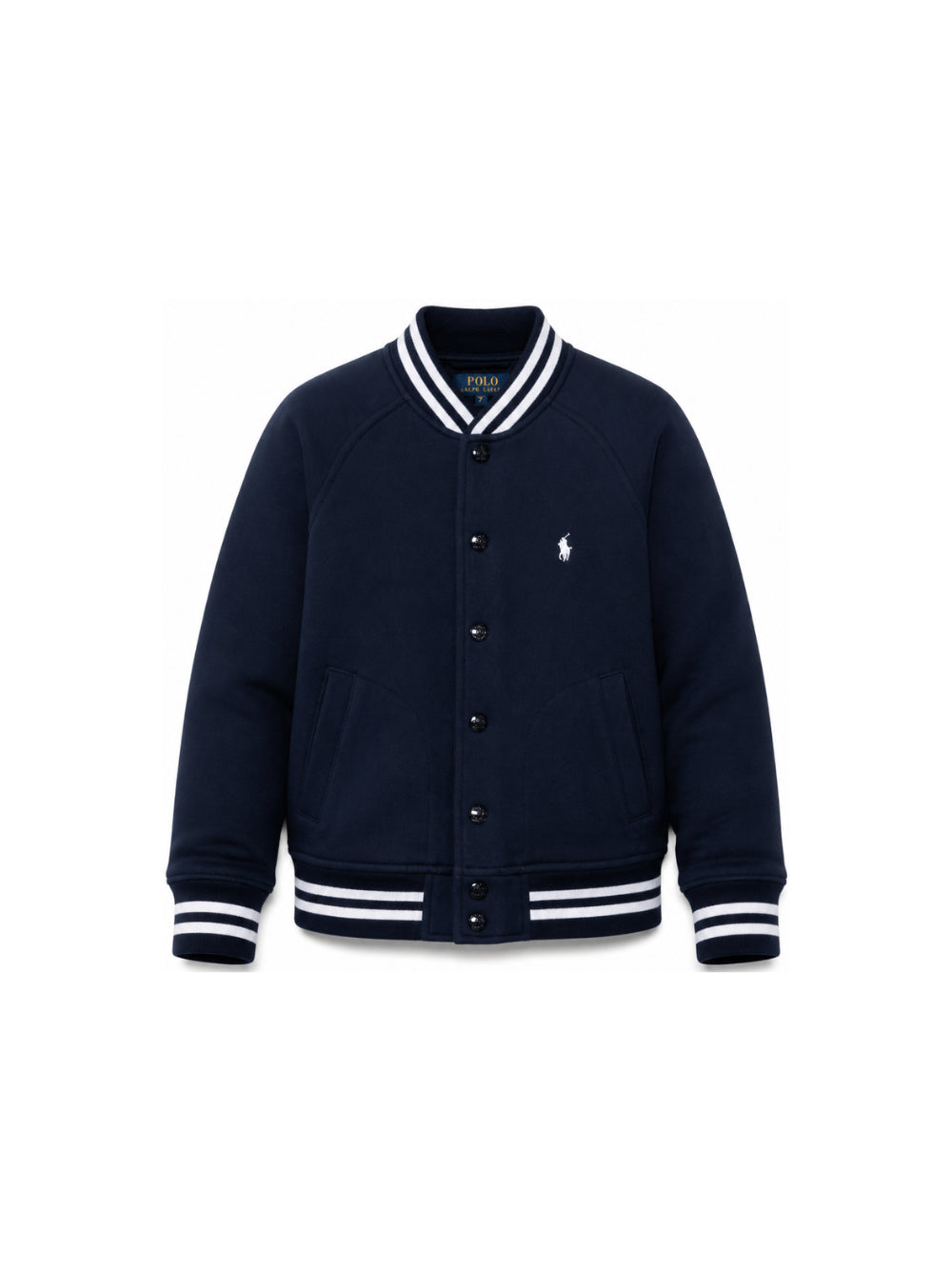 Giubbino per bambino Polo Ralph Lauren Kids blu con motivo Polo Pony ricamato sul davanti 322932140 004 Ralph Lauren kids 