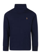 Maglioncino per bambino Ralph Lauren Kids blu con collo a lupetto 322952435 002 Ralph Lauren kids 