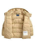 Piumino per bambino Polo Ralph Lauren Kids beige con caratteristico motivo Polo Pony 322969861 003 Ralph Lauren kids 