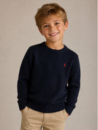 Maglione per bambino Polo Ralph Lauren Kids blu con caratteristico motivo Polo Pony 322970429 005 Ralph Lauren kids 