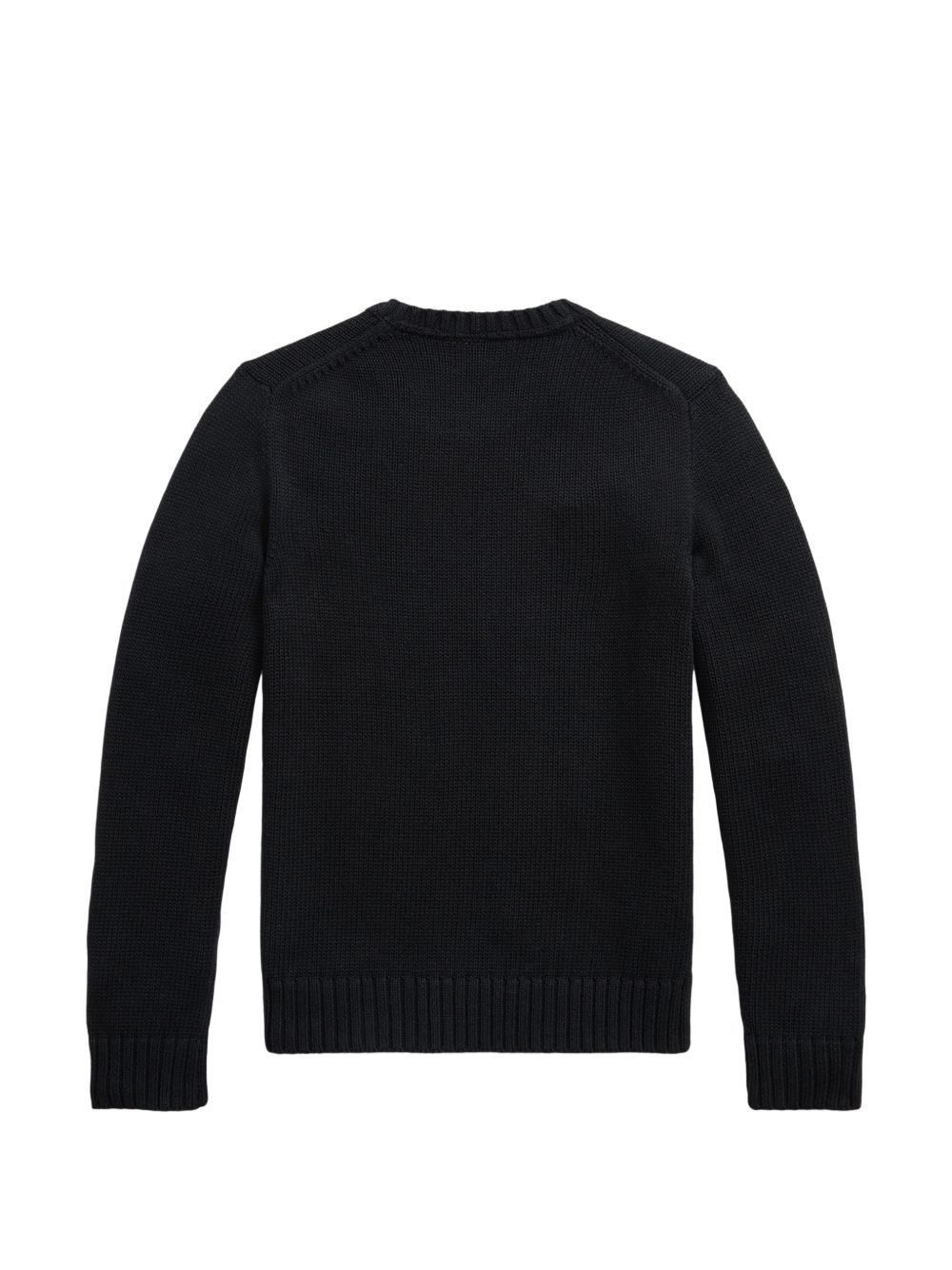 Maglione per bambino Polo Ralph Lauren Kids nero con logo Polo Pony ricamato sul petto 322970429 BLACK Ralph Lauren kids 