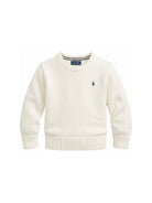 Maglione per bambino Polo Ralph Lauren Kids bianco con ricamo Polo Pony sul davanti 322970429 CREAM Ralph Lauren kids 