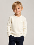 Maglione per bambino Polo Ralph Lauren Kids bianco con ricamo Polo Pony sul davanti 322970429 CREAM Ralph Lauren kids 