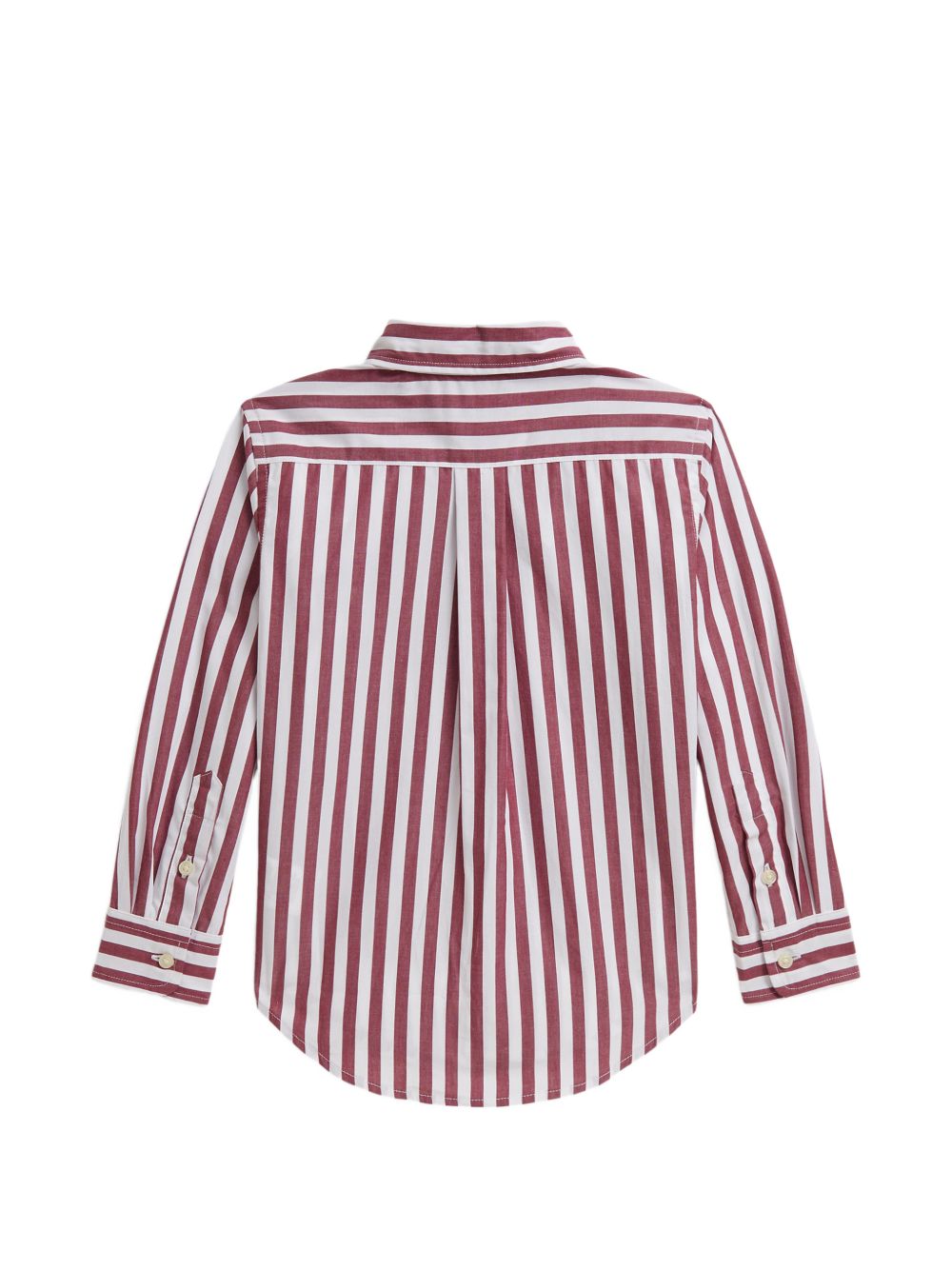 Camicia per bambino Ralph Lauren Kids rossa con motivo a righe verticali 322979319 BURGANDY Ralph Lauren kids 
