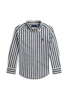 Camicia per bambino Ralph Lauren Kids verde con motivo a righe verticali 322979319 GREEN Ralph Lauren kids 