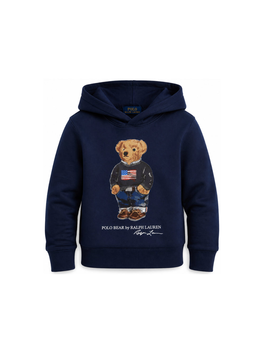 Felpa per bambino Polo Ralph Lauren Kids blu con stampa grafica Polo Bear 322A10529 001 Ralph Lauren kids 