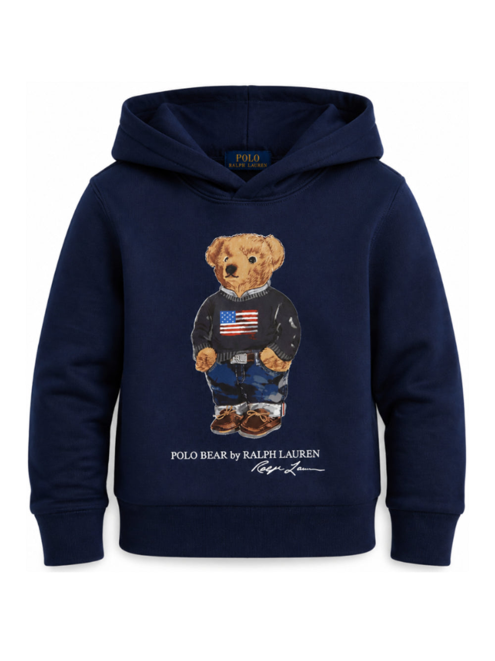 Felpa per bambino Polo Ralph Lauren Kids blu con stampa grafica Polo Bear 322A10529 001 Ralph Lauren kids 