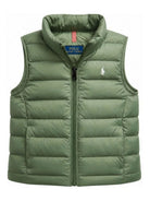 Gilet per bambino Polo Ralph Lauren Kids verde con logo Polo Pony 322B15067 003 Ralph Lauren kids 