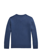 Maglione per bambino Polo Ralph Lauren Kids blu con maglia a intarsio 322B18571 001 Ralph Lauren kids 