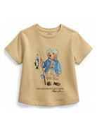 T-shirt per bambino Polo Ralph Lauren Kids beige con motivo Polo Bear 322B20172 001 Ralph Lauren kids 
