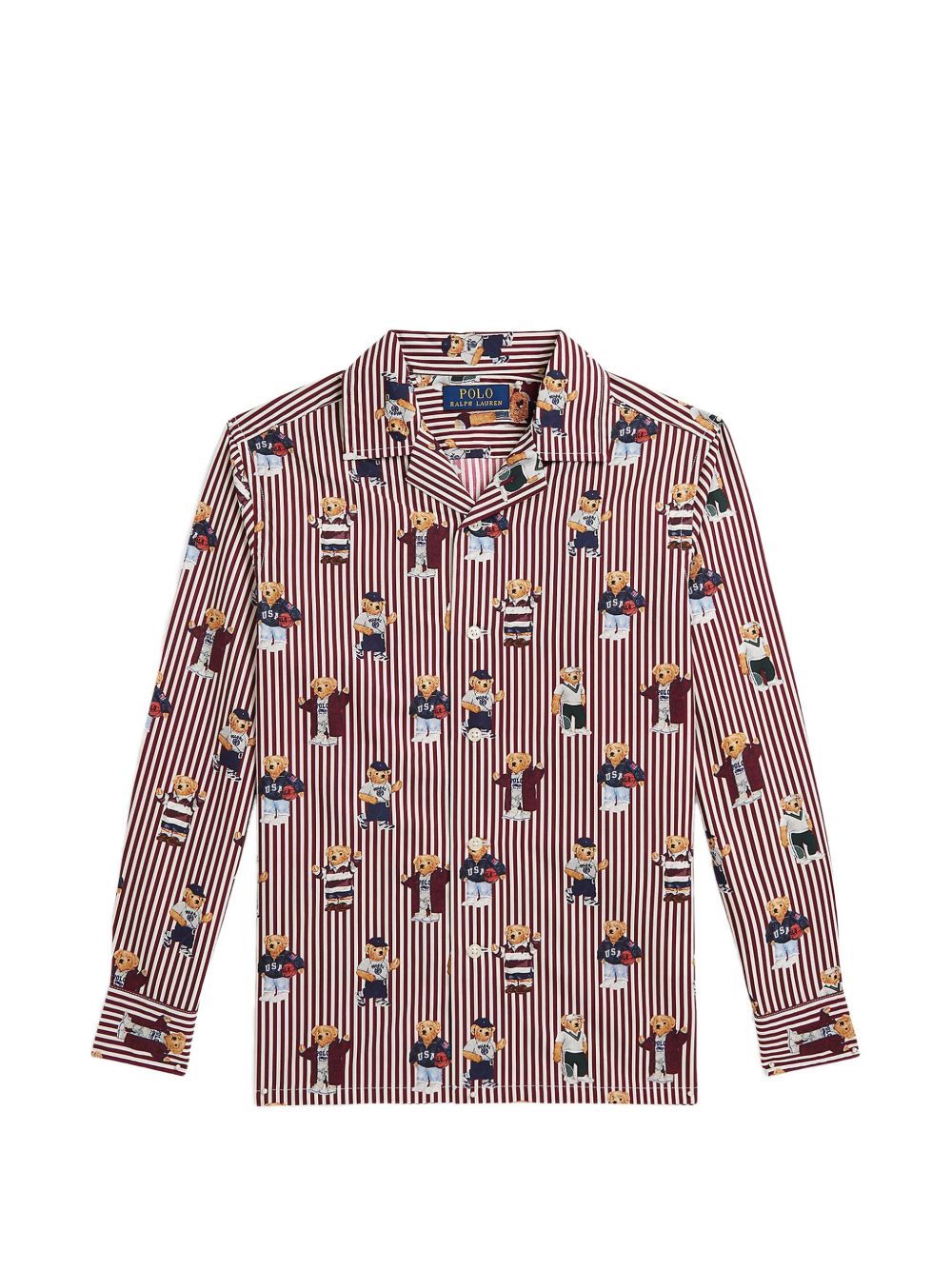 Camicia per bambino Ralph Lauren Kids rossa con stampa orsetti all-over 322B24620 001 Ralph Lauren kids 