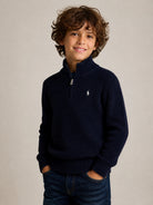 Maglione per bambino Polo Ralph Lauren Kids blu con collo alto 322B26119 NAVY Ralph Lauren kids 