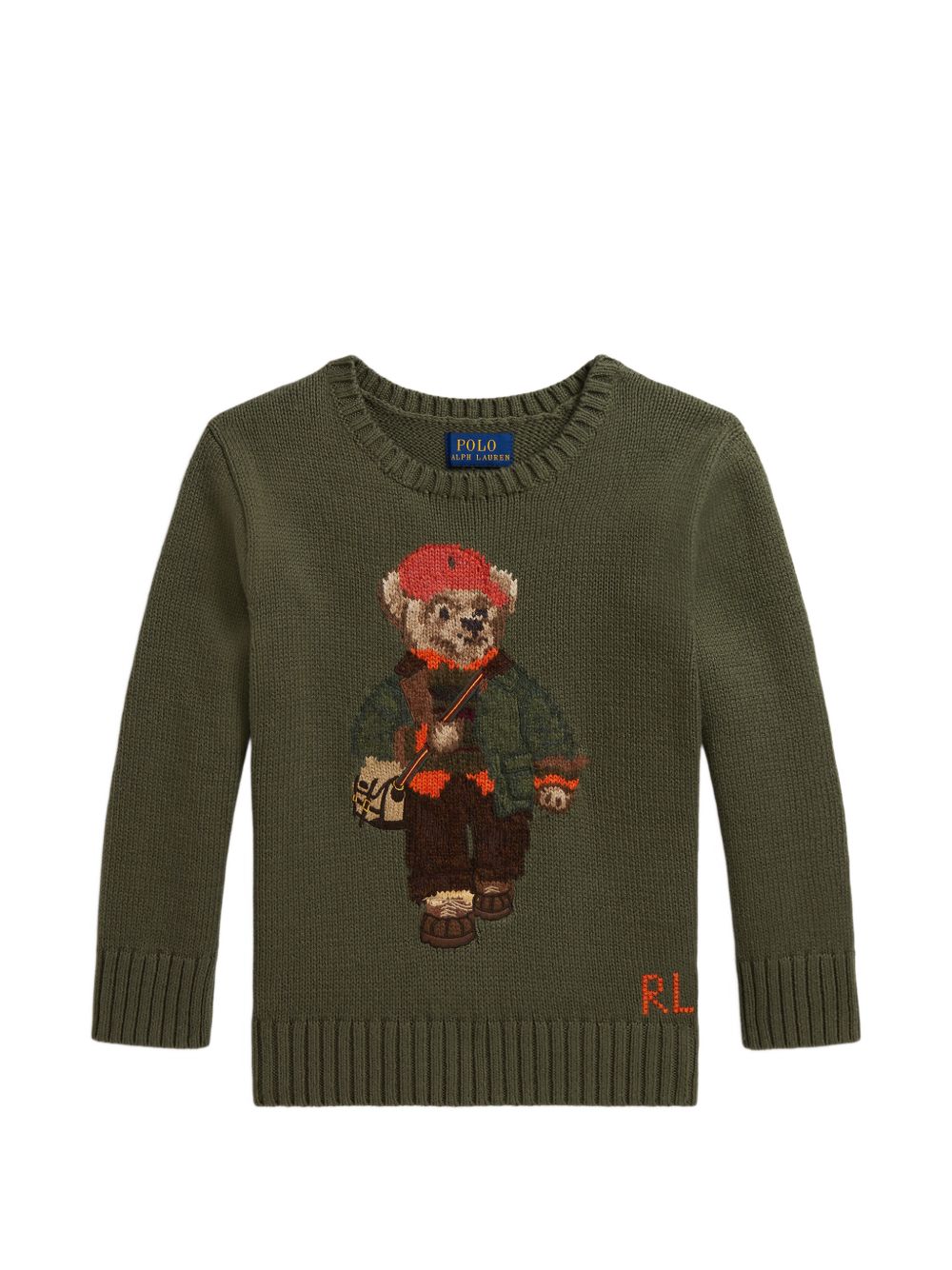 Maglione per bambino Polo Ralph Lauren Kids verde con motivo Polo Bear 322B26124 001 Ralph Lauren kids 