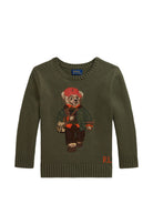 Maglione per bambino Polo Ralph Lauren Kids verde con motivo Polo Bear 322B26124 001 Ralph Lauren kids 