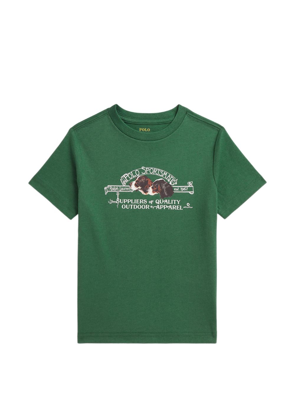 T-shirt per bambino Polo Ralph Lauren Kids verde con stampa grafica 322B26991 001 Ralph Lauren kids 