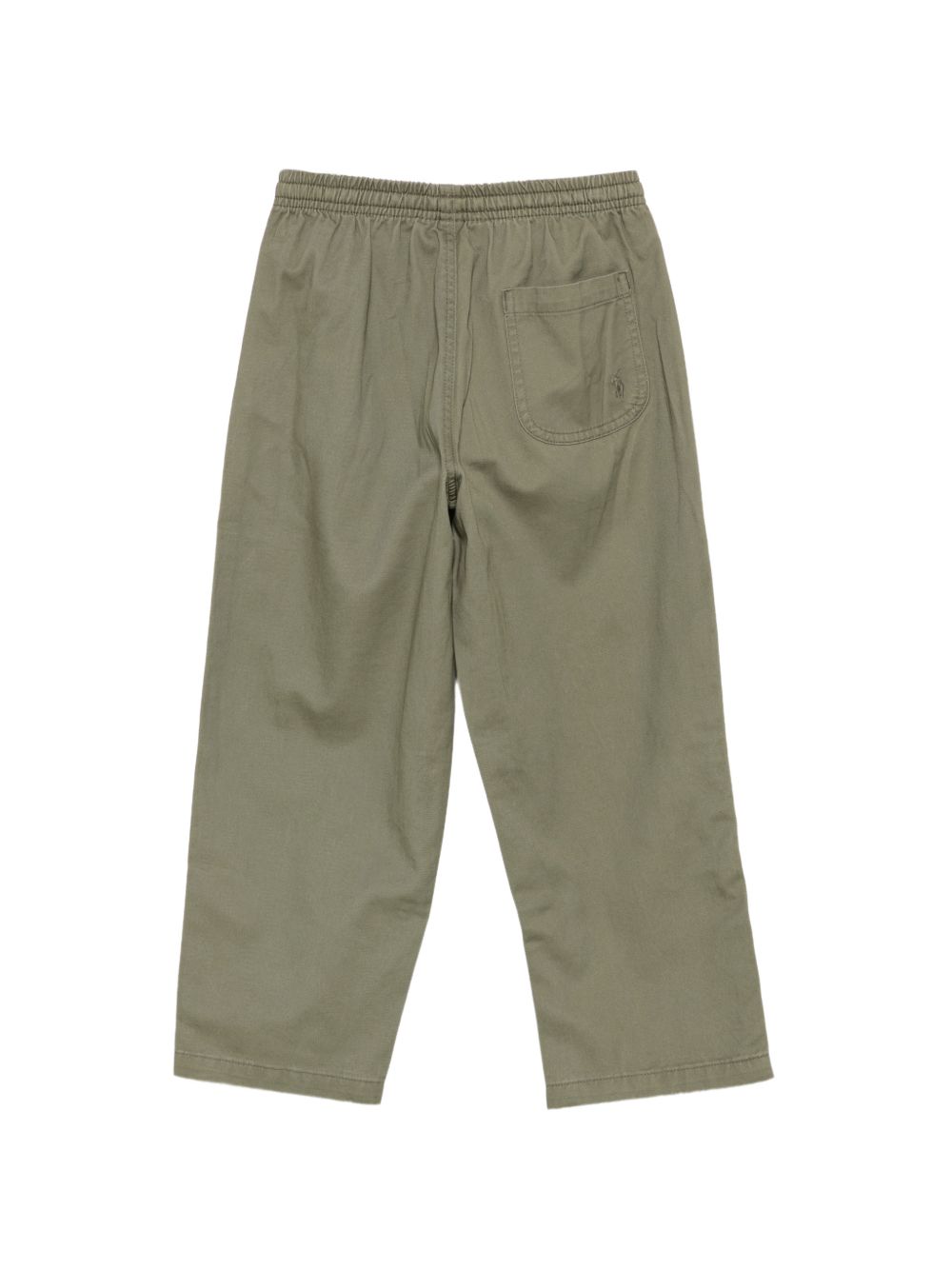 Pantaloni per bambino Ralph Lauren Kids verde kaki con logo ricamato sul retro 322B27254 001 Ralph Lauren kids 