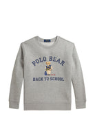 Felpa per bambino Polo Ralph Lauren Kids grigia con motivo Polo Bear 322B27292 001 Ralph Lauren kids 