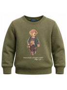 Felpa per bambino Polo Ralph Lauren Kids verde con stampa grafica Polo Bear 322B27294 001 Ralph Lauren kids 