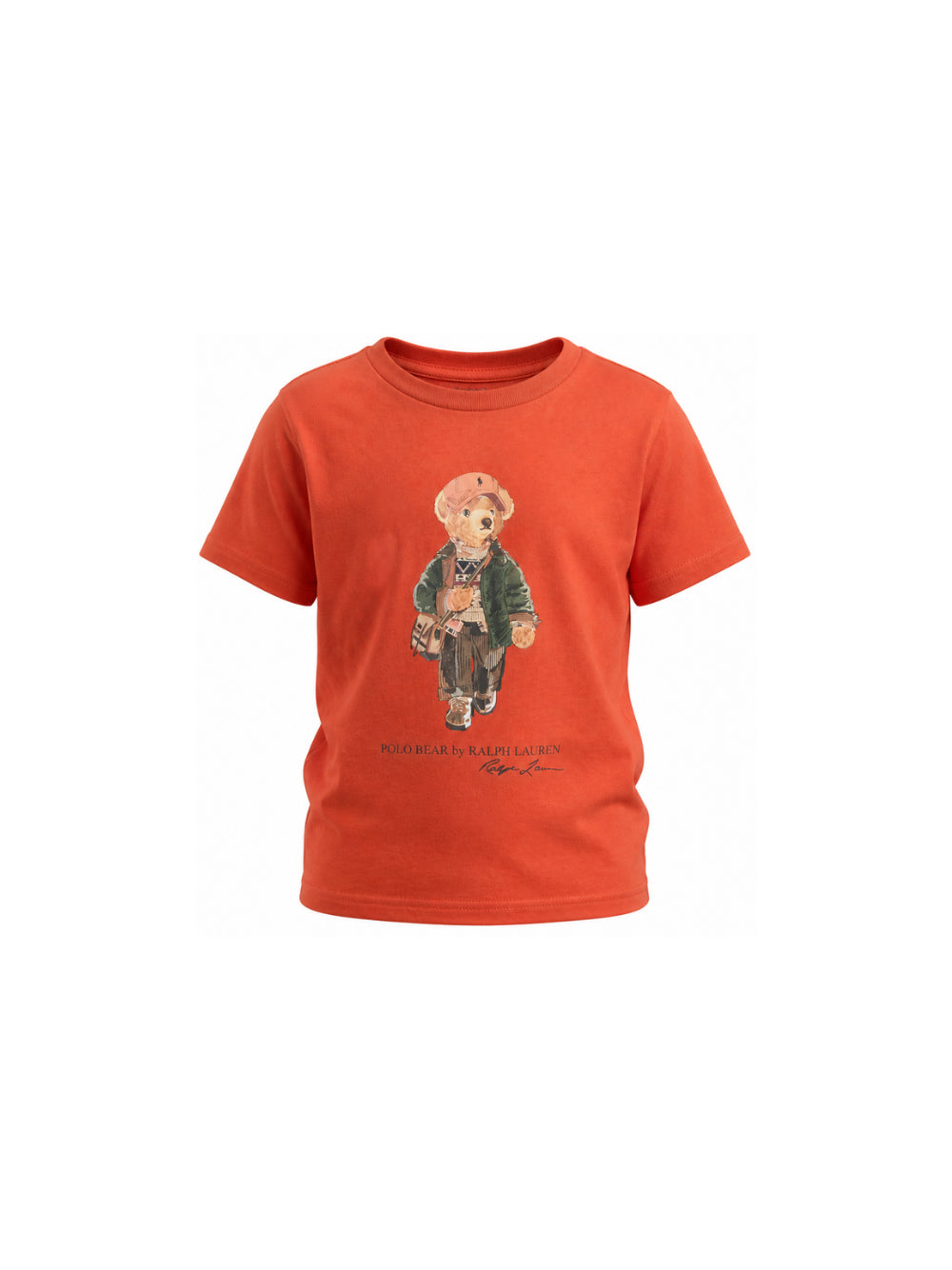 T-shirt per bambino Polo Ralph Lauren Kids arancione con stampa grafica 322B27298 001 Ralph Lauren kids 