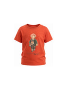 T-shirt per bambino Polo Ralph Lauren Kids arancione con stampa grafica 322B27298 001 Ralph Lauren kids 